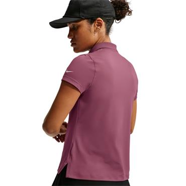 Nike Ladies Dri-FIT UV Short Sleeve Polo Red 654