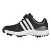 adidas Junior Tour360 24 BOA Golf Shoes Core Black - Cloud White - Iron Metallic