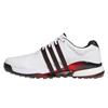 adidas Gents Tour360 25 Spikeless Golf Shoes Ftwr White - Core Black - Lucid Red