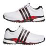 adidas Gents Tour360 25 Spikeless Golf Shoes Ftwr White - Core Black - Lucid Red