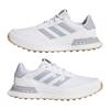 adidas Gents S2G 24 Spikeless Golf Shoes White - Halo Silver - Gum 4