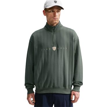 Nike Gents Fairway Fresh Therma-FIT Oversized ½ Zip Top Camo Green - Limestone (303)