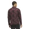 adidas Gents Go-To Printed Quarter-Zip Sweatshirt Aurora Ruby
