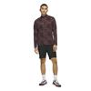 adidas Gents Go-To Printed Quarter-Zip Sweatshirt Aurora Ruby