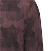 adidas Gents Go-To Printed Quarter-Zip Sweatshirt Aurora Ruby