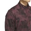 adidas Gents Go-To Printed Quarter-Zip Sweatshirt Aurora Ruby