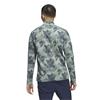 adidas Gents Go-To Printed Quarter-Zip Sweatshirt Silver Green