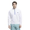 adidas Gents Ultimate365 Dwr Textured ¼ Zip Sweatshirt White