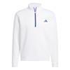 adidas Gents Ultimate365 Dwr Textured ¼ Zip Sweatshirt White