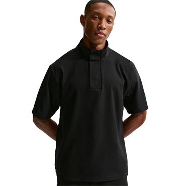 Nike Gents DriFit TP Short Sleeve Loose Windshirt Black (010)