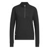 adidas Ladies Ultimate365 1/4 Zip Layering Top Black