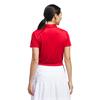 Adidas Ladies Solid Performance Polo Shirt Collegiate Red