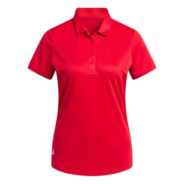 Adidas Ladies Solid Performance Polo Shirt Collegiate Red