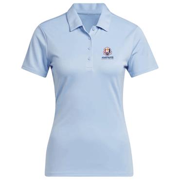 Adidas Ladies Solid Performance Ryder Cup 2027 Polo Shirt Clear Sky