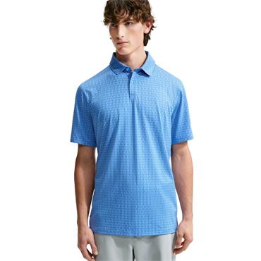 Nike Gents Dri-FIT Printed Polo Shirt University Blue - White (412)