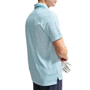 Nike Gents Tailored Performance Micro-Print Polo Shirt Baltic Blue - Summit White (416)