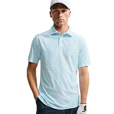 Nike Gents Tailored Performance Micro-Print Polo Shirt Baltic Blue - Summit White (416)