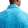 Nike Gents Dri-FIT Grass Print Polo Shirt Aurora Blue (487)