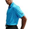 Nike Gents Dri-FIT Grass Print Polo Shirt Aurora Blue (487)
