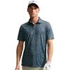 Nike Gents Dri-FIT Grass Print Polo Shirt Black (010)
