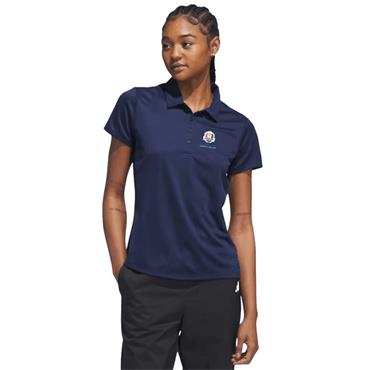 Adidas Ladies Solid Performance Ryder Cup 2027 Polo Shirt Collegiate Navy