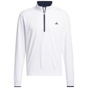 adidas Gents Core Lightweight ½ Zip Top White
