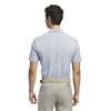 adidas Gent Go-To Mini-Crest Print Polo Shirt Light Grey