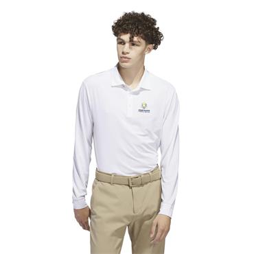 adidas Gents Ryder Cup 2027 Long Sleeve Polo Shirt White