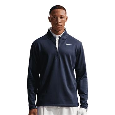Nike Gents ThermaFit Velocity 1/2 Zip Top College Navy - White (Navy419)
