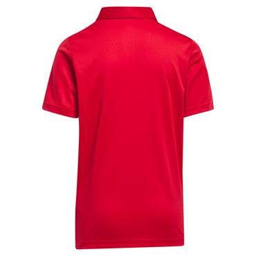 adidas Junior - Boys Performance Script Polo Shirt Collegiate Red
