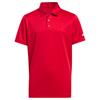 adidas Junior - Boys Performance Script Polo Shirt Collegiate Red