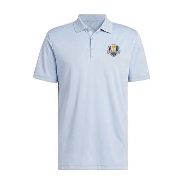Adidas Gents Core Performance Primegreen Ryder Cup 2027 Polo Shirt Clear Sky