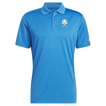 Adidas Gents Core Performance Primegreen Ryder Cup 2027 Polo Shirt Bright Blue