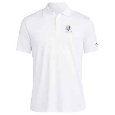 Adidas Gents Core Performance Primegreen Ryder Cup 2027 Polo Shirt White