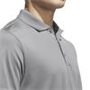 Adidas Gents Core Performance Primegreen Polo Shirt Grey Three