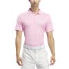 Adidas Gents Core Performance Primegreen Polo Shirt Light Pink
