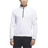 adidas Gents Lightweight Half-Zip Top White