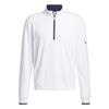adidas Gents Lightweight Half-Zip Top White