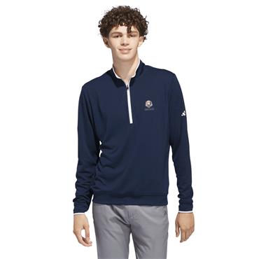 adidas Gents Lightweight ½ Zip Ryder Cup 2027 Top Collegiate Navy