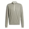 adidas Gents Lightweight Half-Zip Top Silver Pebble