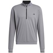 adidas Gents Core Lightweight ½ Zip Top Grey Three