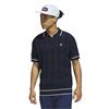 adidas Golf Originals Gents Argyle Knit Polo Shirt Night Indigo