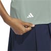 Adidas Ladies Solid Performance Polo Shirt Silver Green