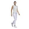 adidas Ladies Ultimate365 Jacquard Sleeveless Polo Shirt Wonder Silver
