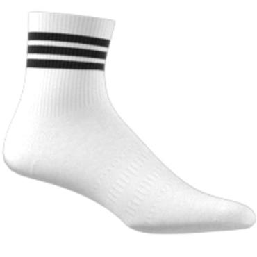 adidas Ladies Half-Crew 3-Stripes Socks White