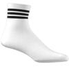 adidas Ladies Half-Crew 3-Stripes Socks White