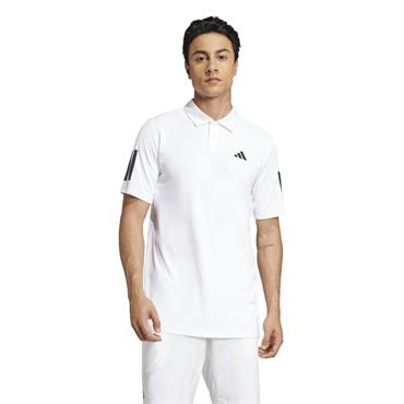 adidas Gents Club 3-Stripes Polo Shirt White