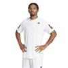 adidas Gents Club Climacool 3-Stripes T-Shirt White