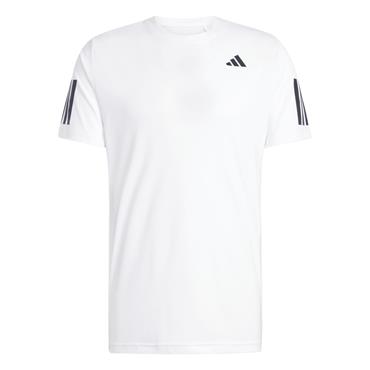 adidas Gents Club Climacool 3-Stripes T-Shirt White