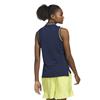adidas Ladies Ultimate365 Sleeveless Zip Polo Shirt Collegiate Navy